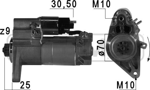 ERA 220765 - Стартер avtokuzovplus.com.ua