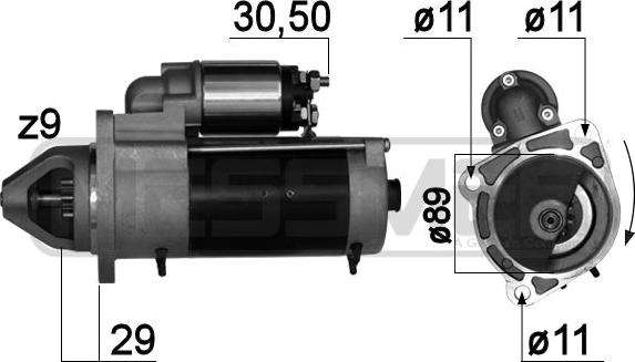 ERA 220787A - Стартер avtokuzovplus.com.ua