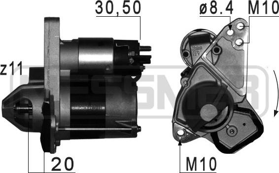 ERA 220791 - Стартер autocars.com.ua