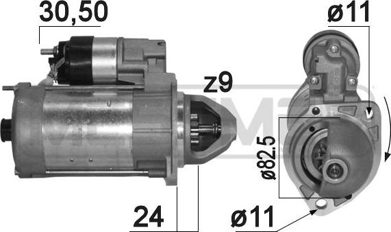 ERA 220810 - Стартер avtokuzovplus.com.ua