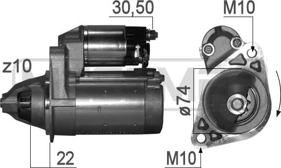 ERA 220829 - Стартер avtokuzovplus.com.ua