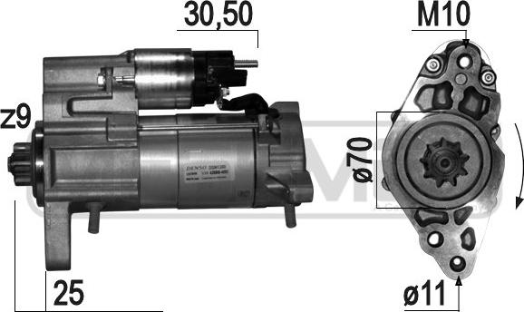 ERA 220831 - Стартер autocars.com.ua