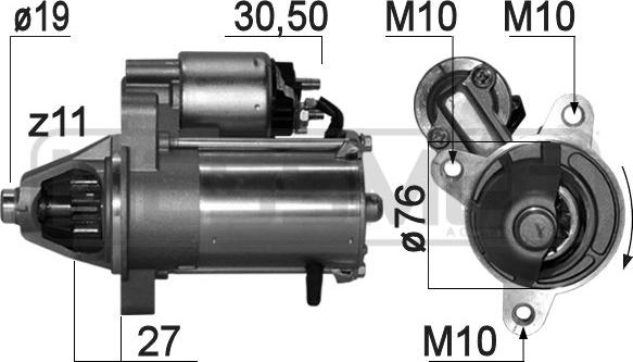 ERA 220833 - Стартер autocars.com.ua