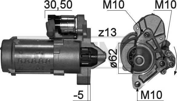 ERA 220835 - Стартер avtokuzovplus.com.ua