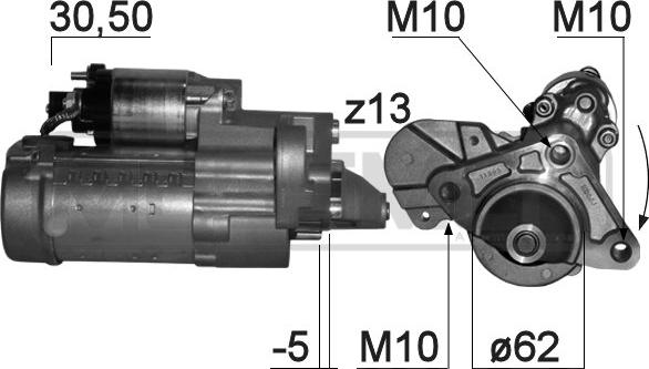 ERA 220836 - Стартер avtokuzovplus.com.ua