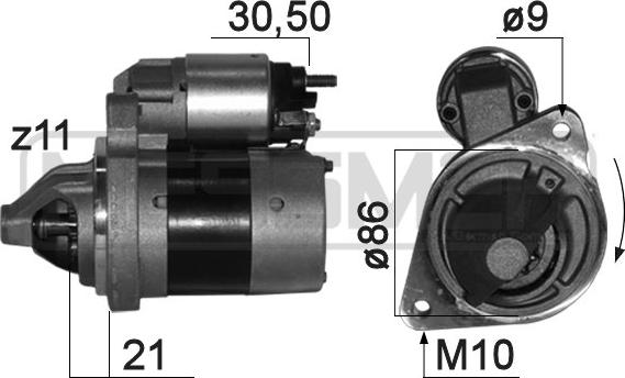 ERA 220839 - Стартер avtokuzovplus.com.ua