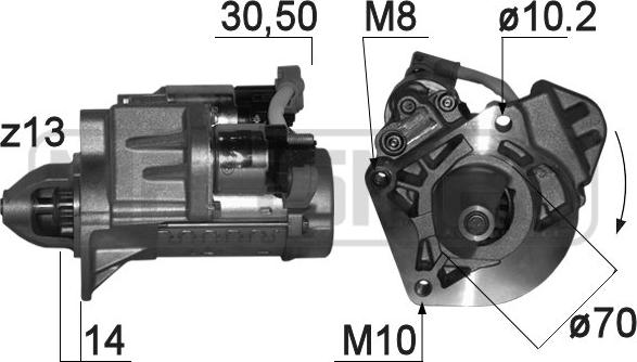 ERA 220840 - Стартер avtokuzovplus.com.ua