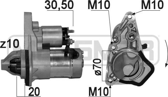 ERA 220846 - Стартер avtokuzovplus.com.ua