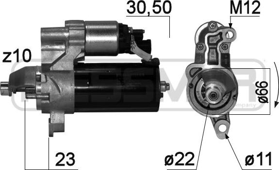 ERA 220848A - Стартер autocars.com.ua