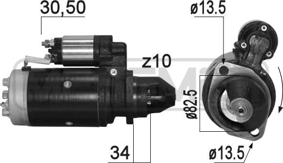 ERA 220856A - Стартер autocars.com.ua