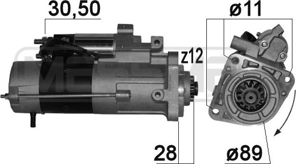 ERA 220861A - Стартер avtokuzovplus.com.ua