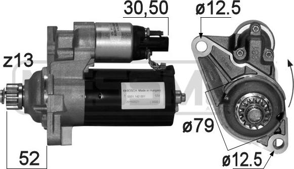 ERA 220877A - Стартер autocars.com.ua