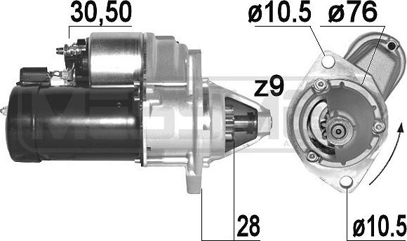 ERA 220887A - Стартер avtokuzovplus.com.ua