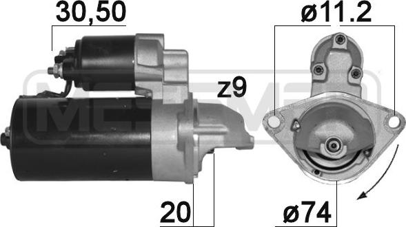 ERA 220888A - Стартер avtokuzovplus.com.ua