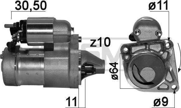 ERA 220904 - Стартер avtokuzovplus.com.ua