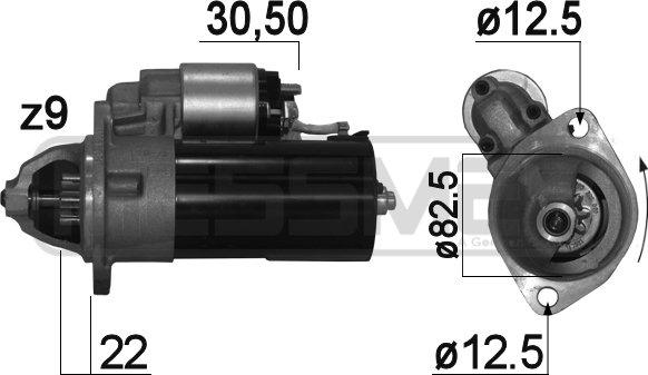 ERA 220910 - Стартер avtokuzovplus.com.ua