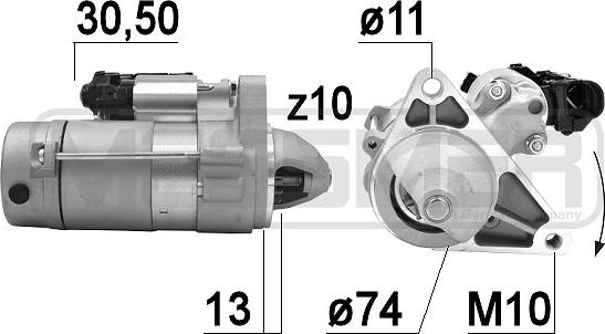 ERA 220928A - Стартер autocars.com.ua