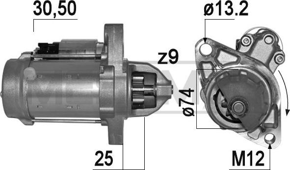 ERA 220940 - Стартер autocars.com.ua