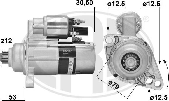 ERA 220948A - Стартер autocars.com.ua