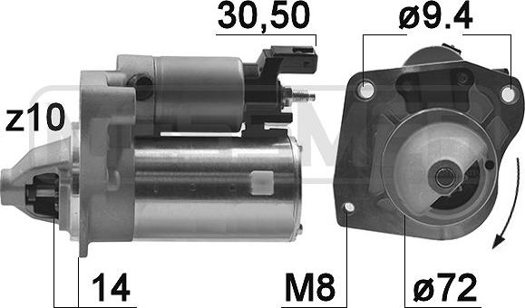 ERA 220970A - Стартер avtokuzovplus.com.ua