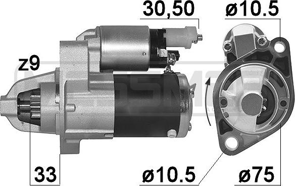 ERA 220990A - Стартер autocars.com.ua