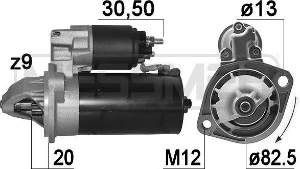 ERA 220991A - Стартер autocars.com.ua