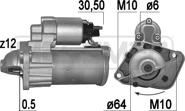 ERA 220997 - Стартер autocars.com.ua