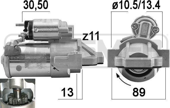 ERA 221023 - Стартер avtokuzovplus.com.ua