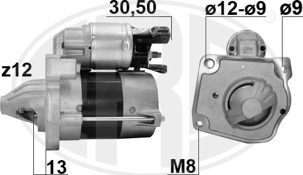 ERA 221046 - Стартер avtokuzovplus.com.ua