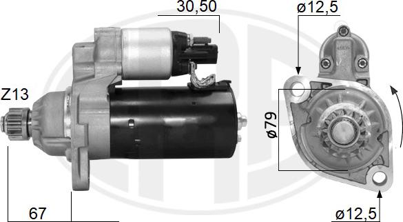 ERA 221048 - Стартер autocars.com.ua