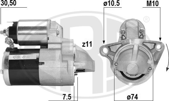 ERA 221061A - Стартер avtokuzovplus.com.ua