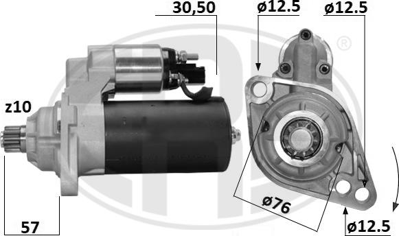 ERA 221065A - Стартер autocars.com.ua