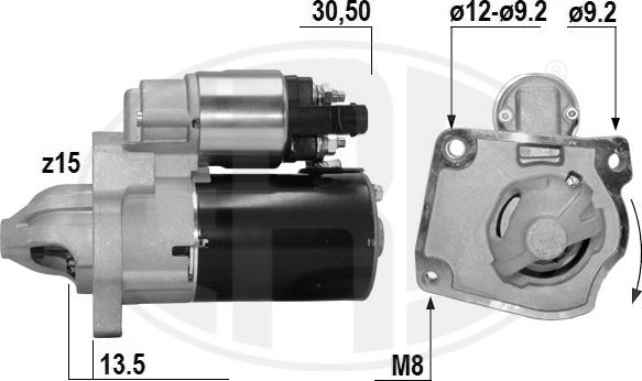 ERA 221072A - Стартер avtokuzovplus.com.ua