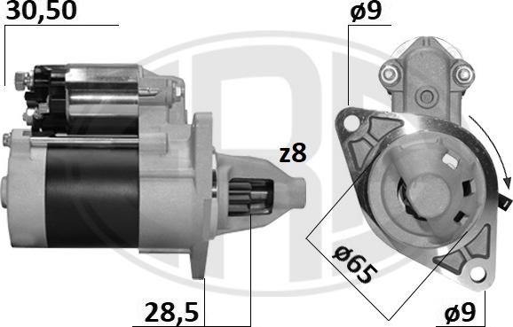 ERA 221077A - Стартер autocars.com.ua