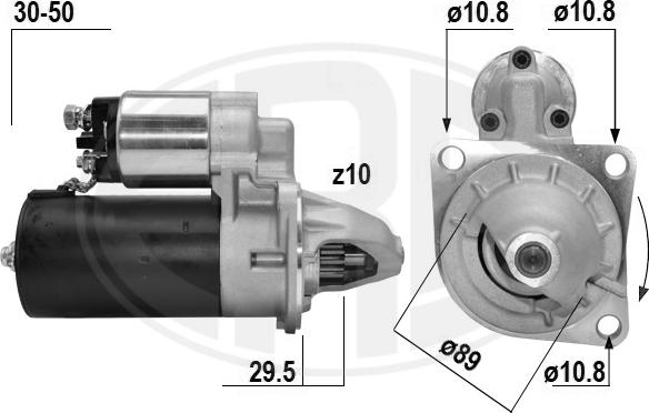 ERA 221080A - Стартер autodnr.net