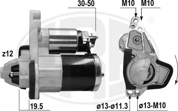 ERA 221088A - Стартер autocars.com.ua