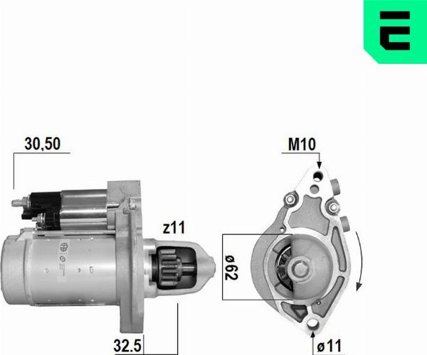 ERA 221096A - Стартер autocars.com.ua