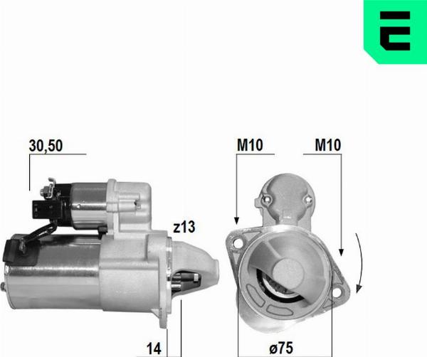 ERA 221101A - Стартер autocars.com.ua