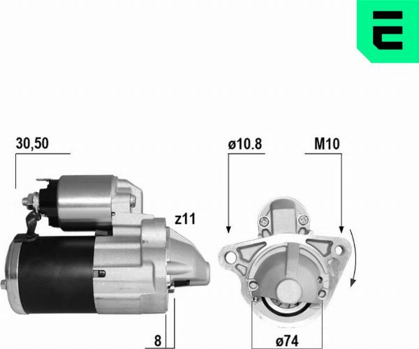 ERA 221121A - Стартер autocars.com.ua