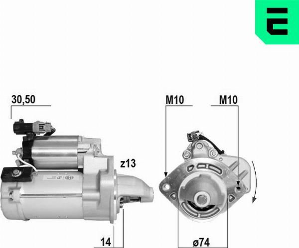 ERA 221124A - Стартер autocars.com.ua