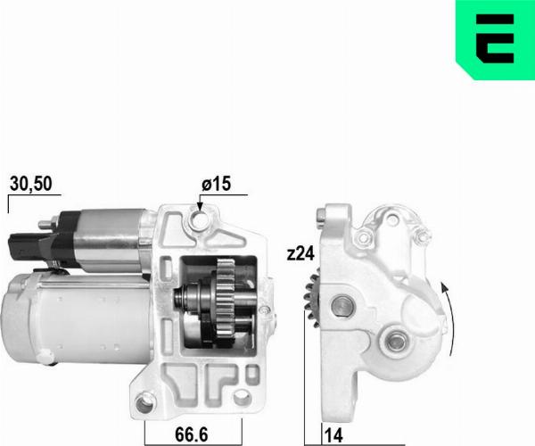 ERA 221147A - Стартер autocars.com.ua