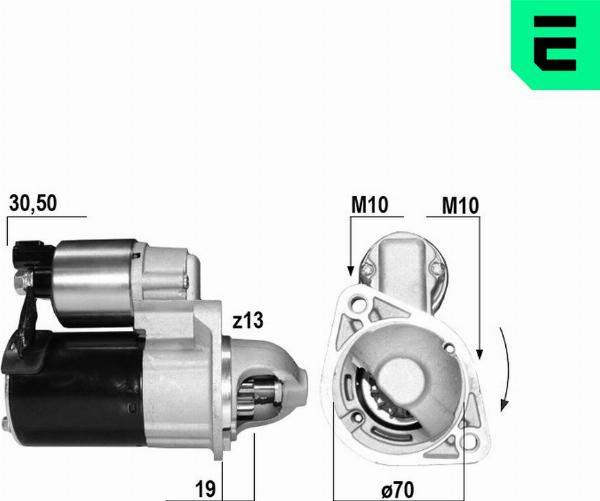ERA 221175A - Стартер autocars.com.ua