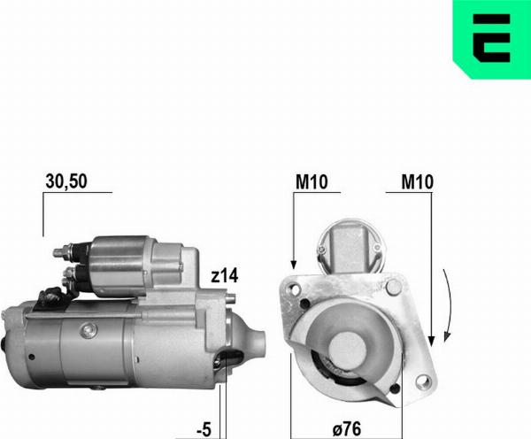ERA 221177A - Стартер autocars.com.ua
