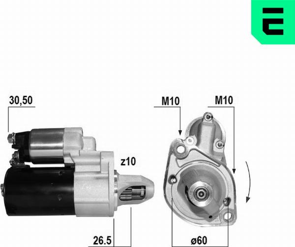 ERA 221251A - Стартер autocars.com.ua
