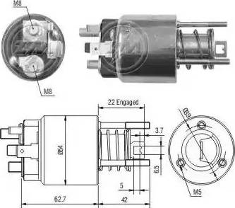 ERA 227036 - Тяговое реле, стартер avtokuzovplus.com.ua