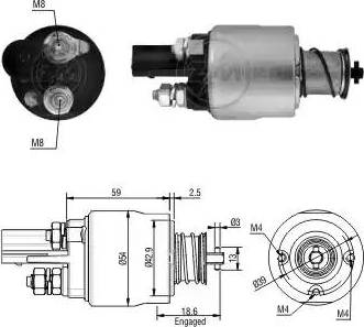 ERA 227062 - Тяговое реле, стартер avtokuzovplus.com.ua