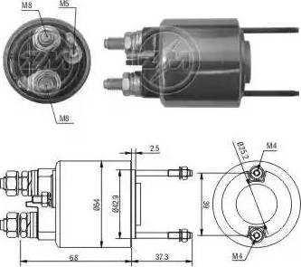 ERA 227080 - Тягове реле, стартер autocars.com.ua