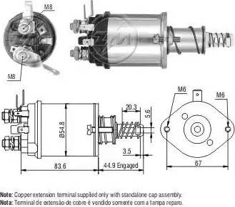 ERA 227086 - Тяговое реле, стартер avtokuzovplus.com.ua