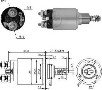 ERA 227091 - Тягове реле, стартер autocars.com.ua