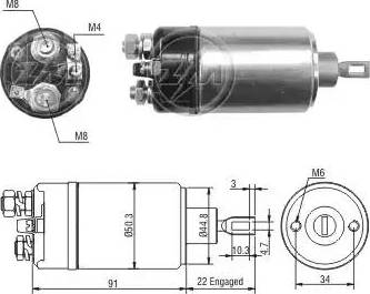 ERA 227182 - Тягове реле, стартер autocars.com.ua